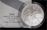 Coins - Uncirculated 2006 Silver Eagles (5)