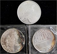 Coins - 1 oz silver rounds