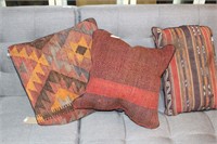 3 Persian pillows - assorted styles