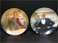 Annie and Sandy,  Daddy Warbucks Collector Plates