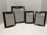 4 New Silver Colored Picture Frames
