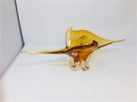 amber glass ornament