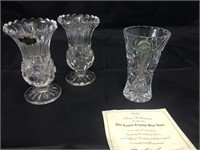 Crystal Toothpick Holders/Vases