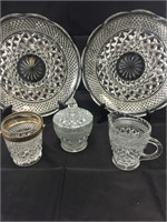 Pressed Glass Serving Pieces