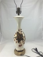 Vintage Brown and Gold Ceramic Lamp