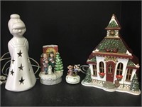 Christmas Lamps and Musical Figurines