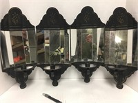 2 Pairs of Black Metal Sconces