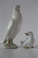 2 x Nao figurines by Lladro incl. 'Duck Looking