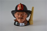 Large Royal Doulton character jug 'The Fireman',