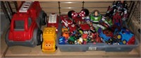 Bunches of Plastic Toy Cars, Etc