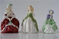 3 small Royal Doulton figurines 'Top O'The Hill',