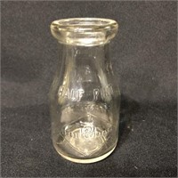 Half-Pint Glass Milk Bottle