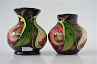2 x Moorcroft pottery vase's, 'Queen's Choice',