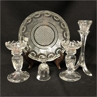 Crystal & Glass Serving Dishes, Etc