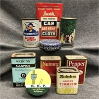 Assorted Old Spice Tins, Etc