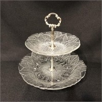 Two-Tiered Appetizer Serving Plate