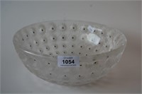 Large lalique crystal bowl, 'Nemours',