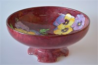 Royal Doulton "Pansy' footed fruit bowl,