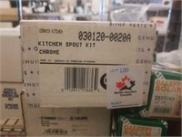 Kitchen spout kit chrome