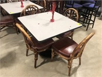 Restaurant table with 4 chairs