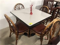 Restaurant table with 4 chairs
