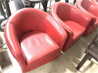 Red lounge chair