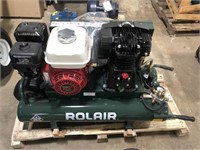 Rolair gas air compressor, Honda gx200 engine