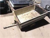 Steel dump lawn cart
