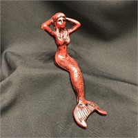 Cast Iron Shelf Sitting Mermaid - 10"