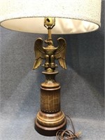 Large Table Lamp w/Eagle