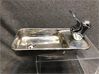 Stainless Steel Drinking Fountain w/Mount