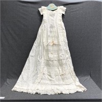 Antique Christening Dress w/Photo Postcard
