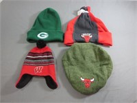 Nice Group of Team Hats - GB Packers, WI