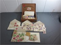 Cigar Box Full of Stamps