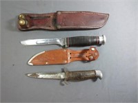 Pair of Vintage Knives w/Sheaths