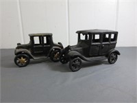 Pair of Cast Iron Car Toys