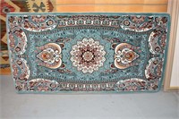 Persian pillow, central medallion on a blue