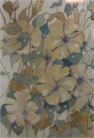 Anne Tallentire, still life of hibiscus,