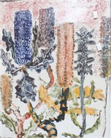 Ross Doig, 'Banksias', monotype, 1/1, 1972,