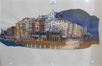 Adrienne Crouch, 'Cinque Terre', mixed media,