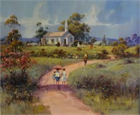 d'Arcy W. Doyle, Country Wedding, oil on board,