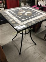 OUTDOOR TABLE W/ TILED TOP