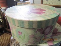 Floral Lg. Hat Box