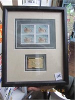1996 Ducks Unlimited $5 Stamp Framed Set