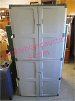 rubbermaid 6ft tall 4-door storage cabinet