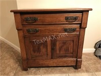 Rolling Antique Wash Stand