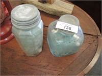 LOT OF OLD JARS AND CONTENTS