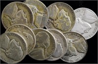 Coins - 9 War Nickels
