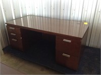 Wooden 5 Drawer Office Desk