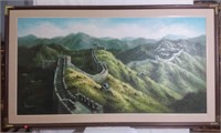 Oeuvre peinte, scène la Grande Muraille de Chine